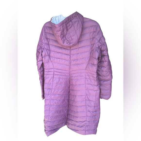 Lands' End Ultra Light Down Packable Coat Blackberry size S - Picture 5 of 8